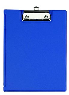 Klemmbrett mit Folienüberzug, Format  A5 blau