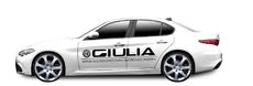 Autobeschriftung Alfa Romeo Giulia 1