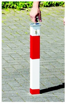 Absperrpfosten / manuell heb- & versenkbar, Alu