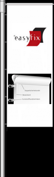 Auslegerfahnen 1200x4000 mm