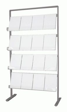 Prospektständer ALU für 16 x DIN A4
