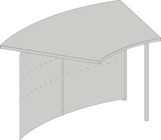 Kompakt-Theke Genua Anbautisch 45°