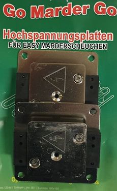 Hochspannungsplättchen plus minus für GoMarderGo M1005 und M250645