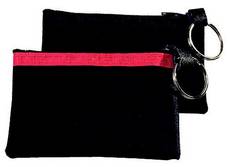 Schlüsseltasche Nylon Budget schwarz-rot