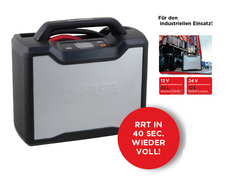 Prof. Starthilfe für 12- / 24-Volt-Batterien