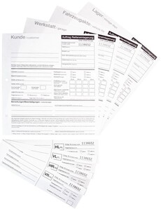 Formular für die Radeinlagerung