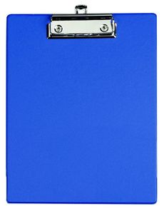 Klemmbrett mit Folienüberzug, Format  A5 blau