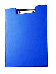 Klemmbrett mit Folienüberzug, Format  A4  blau