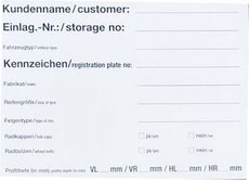 Ersatz - Papiereinlage für Ventilanhänger