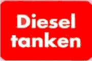 Kundendienst-Aufkleber - Box: DIESEL TANKEN